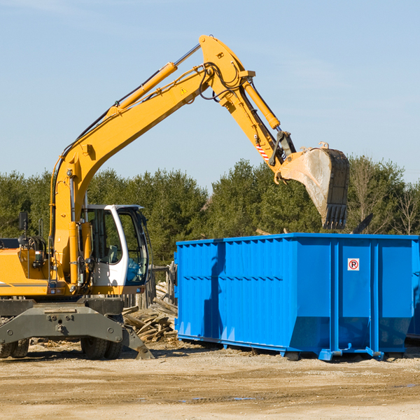 are there any restrictions on where a residential dumpster can be placed in Overpeck